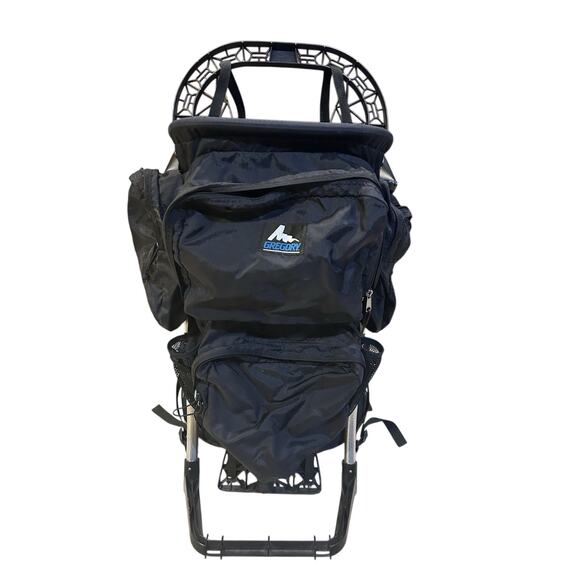 Gregory Vintage External Frame Black Backpack Trail Hiking Camping- Size Large